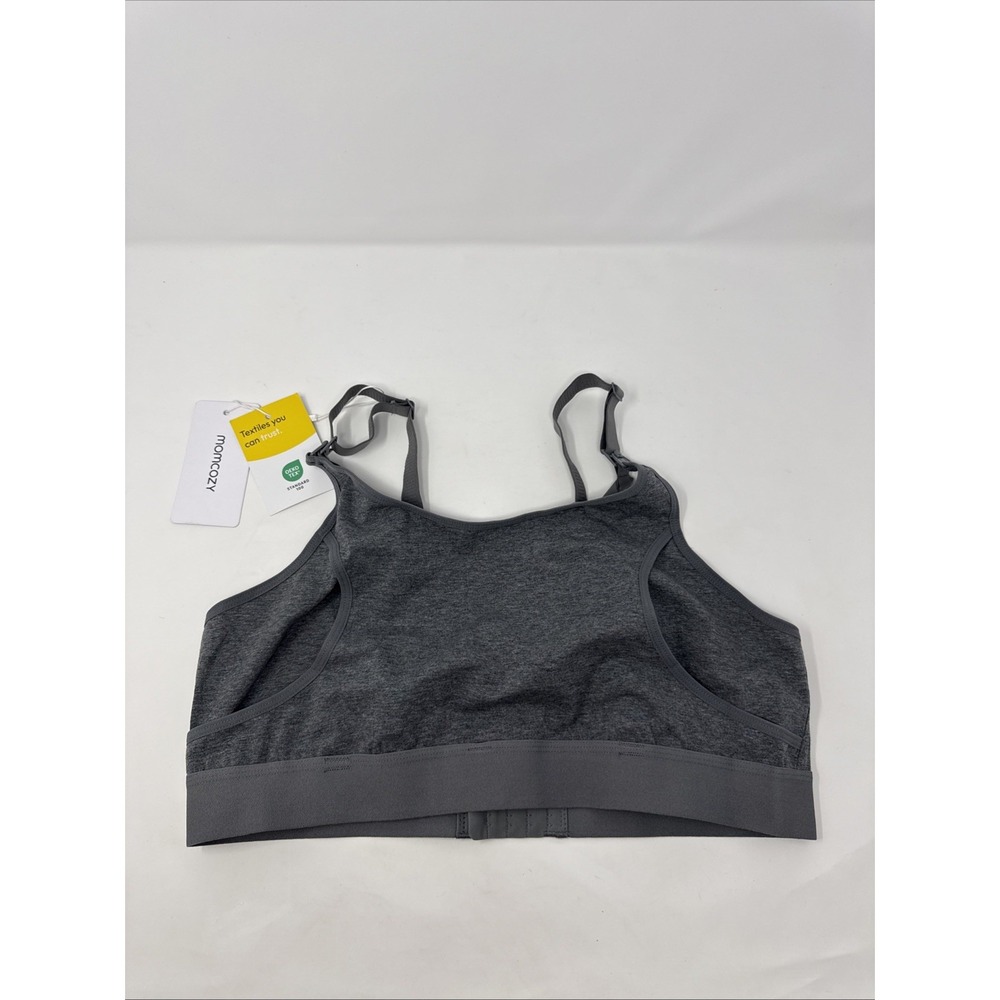 Momcozy Nursing Bra Large Grey Pumping  NWT MSRP‎ $49.99
